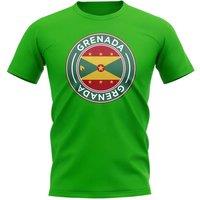 Grenada Men's Mens Football Badge T-Shirt in Green | Size: Medium