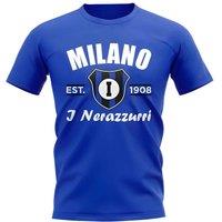 Inter Milan Men's Mens Established Football T-Shirt Royal in Blue | Size: Medium