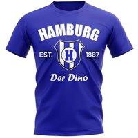 Hamburg SV Men's Personalised Established Football T-Shirt in Blue | Size: Large