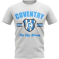 Coventry Men's Mens Established Football T-Shirt in White | Size: Large