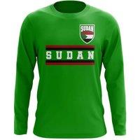 Sudan Men's Mens Core Football Country Long Sleeve T-Shirt in Green | Size: 2XL