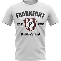 Eintracht Frankfurt Men's Mens Frankfurt Established Football T-Shirt in White | Size: Large