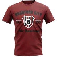 Bradford Men's Mens Established Football T-Shirt in Maroon | Size: Medium