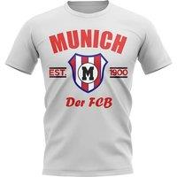 FC Bayern Munich Men's Mens Established Football T-Shirt in White | Size: 2XL