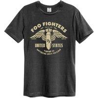 Amplified Men's One By One Foo Fighters T-Shirt in Charcoal | Size: Small