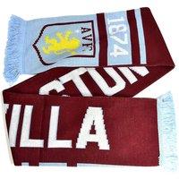 Aston Villa FC Men's Jacquard Scarf in Dark Red