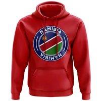 Namibia Men's Mens Football Badge Hoodie in Red | Size: 2XL