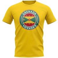 Grenada Men's Mens Football Badge T-Shirt in Yellow | Size: 2XL