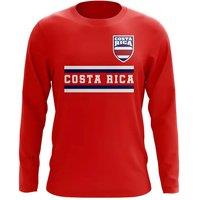 Costa Rica Men's Mens Core Football Country Long Sleeve T-Shirt in Red | Size: Medium