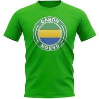 Gabon Men's Mens Football Badge T-Shirt in Green | Size: 2XL