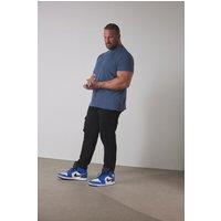 BadRhino Men's Stretch Cargo Trousers in Black | Size: 40S