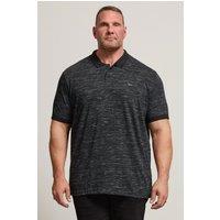 BadRhino Men's Slub Polo Shirt in Black | Size: 3XL