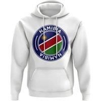 Namibia Men's Mens Football Badge Hoodie in White | Size: Medium