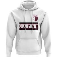 Qatar Men's Mens Core Football Country Hoody in White | Size: Large