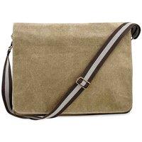 Quadra Men's Vintage Messenger Bag in Tan