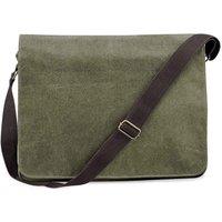 Quadra Men's Vintage Messenger Bag in Green