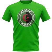 Algeria Women's Womens Football Badge T-Shirt in Green | Size: XS