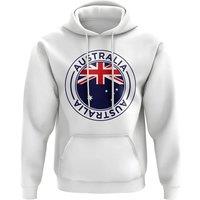 Australia Women's Womens Football Badge Hoodie in White | Size: XL