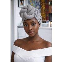 JTAPHRIQUE Women's Auto Gele Headwrap for Women in Grey