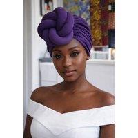 JTAPHRIQUE Women's Auto Gele Headwrap for Women in Purple