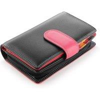 PRIMEHIDE Women's Soft Leather Purse RFID - Bifold Design in Black