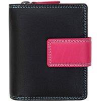 PRIMEHIDE Women's 'London' Leather Small Trifold Purse in Black