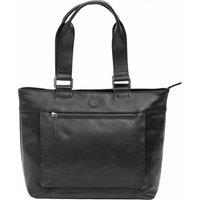 PRIMEHIDE Women's 'Orion' Leather Laptop Bag in Black