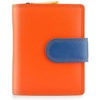 PRIMEHIDE Women's 'London' Leather Small Trifold Purse in Orange