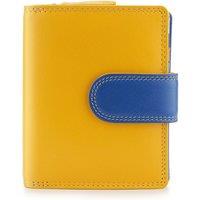 PRIMEHIDE Women's 'London' Leather Small Trifold Purse in Yellow