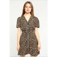 Louche Women's Perry Dippy Ditsy Print Mini Shirtdress | Size: 14