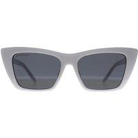 montana Women's Cat Eye White Smoke Grey Polarized MP64