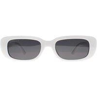montana Women's Rectangle White Smoke Grey Polarized MP65