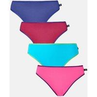 British Boxers Women's 'Lucky Dip' Four Pack of High Leg Knickers | Size: 20