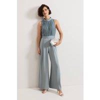 Phase Eight Women's Eliza Jumpsuit in Pale Blue | Size: 16
