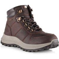 Northwest Territory HEWITT Women's Leather Waterproof Hiking Boots in Dark Brown | Size: 6