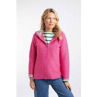 Weird Fish Women's Chicoa Full Zip Macaroni Hoodie in Pink | Size: 12