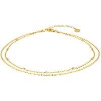 Gold Trip Women's Satellite Double Chain Anklet in Gold