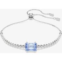Swarovski Women's Matrix Tennis Blue Zirconia Crystal Bracelet 5693412 in Silver | Size: Adjustable