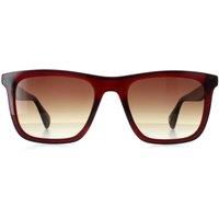 Ted Baker Men's Square Crystal Dark Wine Brown Gradient TB1680 Filipe in Red