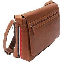 PRIMEHIDE Men's 'Texan' Leather Messenger Bag in Tan