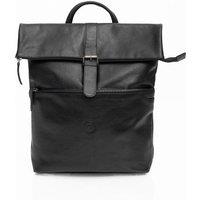 PRIMEHIDE 'Orion' Leather Men's Rolltop Rucksack in Black