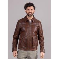 Lakeland Leather Men's 'Hesket' Leather Jacket in Brown | Size: 46R