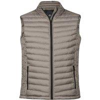 TEE JAYS Men's Zepelin Body Warmer in Grey | Size: Medium