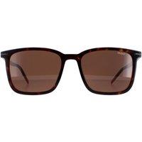 HUGO Men's Square Dark Havana Brown HG1168/S