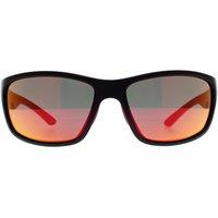 Smith Men's Wrap Matte Black Red Multilayer Mirror Journey