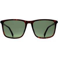 Hugo Boss Men's Rectangle Havana Green BOSS 1434/S in Brown