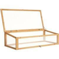 tectake Cold Frame Wood 115 X 53 X 34 Cm in Brown