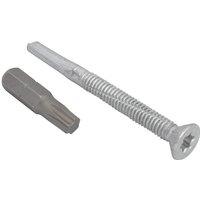 Forgefix Techfast Roofing Screw Timber - Steel Heavy Section 5.5 X 60Mm Pack in Silver