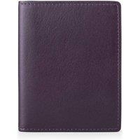 PRIMEHIDE Leather Travel Pass ID Wallet in Purple