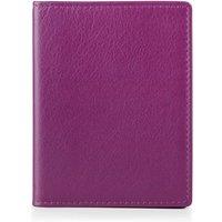 PRIMEHIDE Leather Travel Pass ID Wallet in Fuchsia